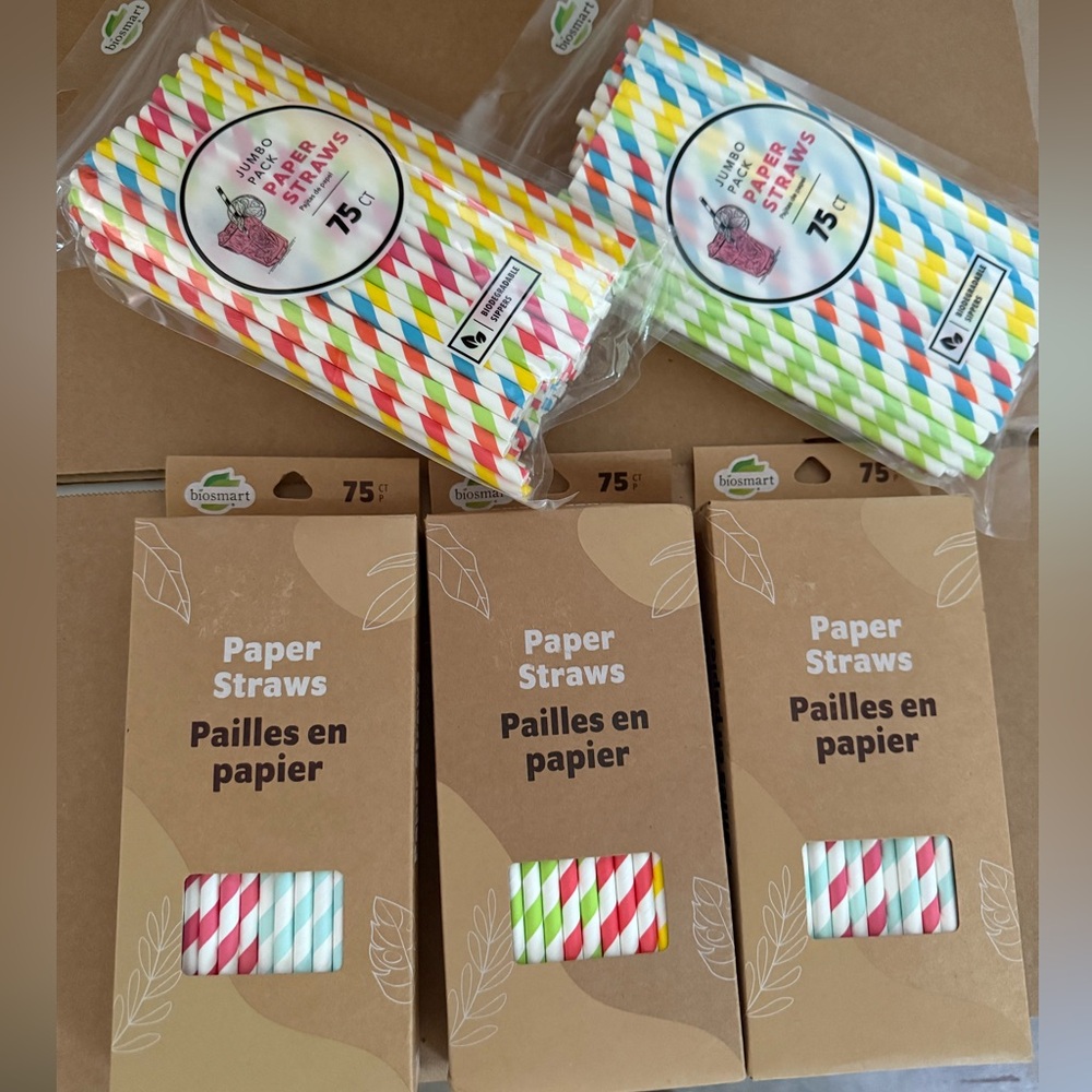 New 375 piece of paper straws brand new summer party birthday pool gift